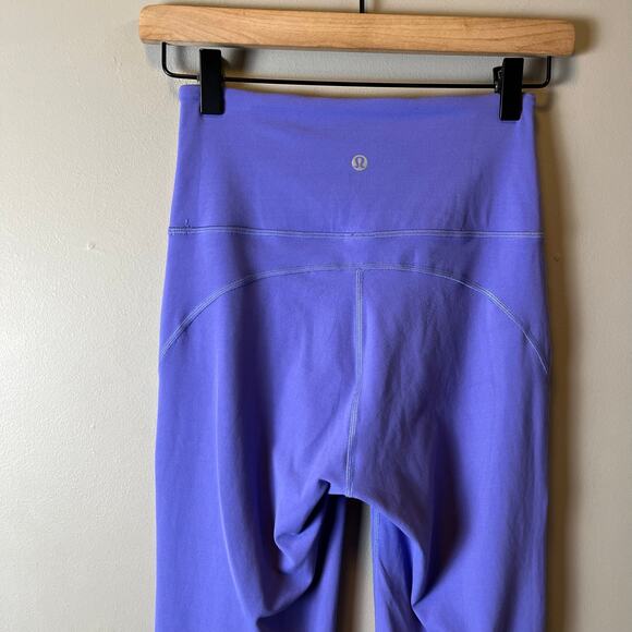 Lululemon Groove Super High Rise Flared Pant Nulu Charged Indigo 33” Size 4 - Picture 5 of 7